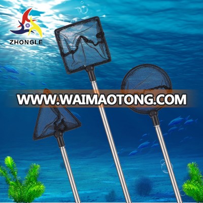 Small telescopic Nylon fish net with 304 stainless steel handle